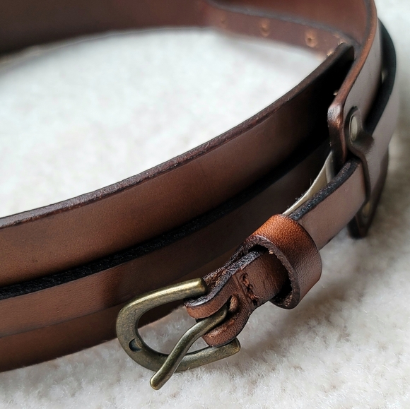 Abercrombie Kids Leather Belt Size L/XL - Picture 2 of 10